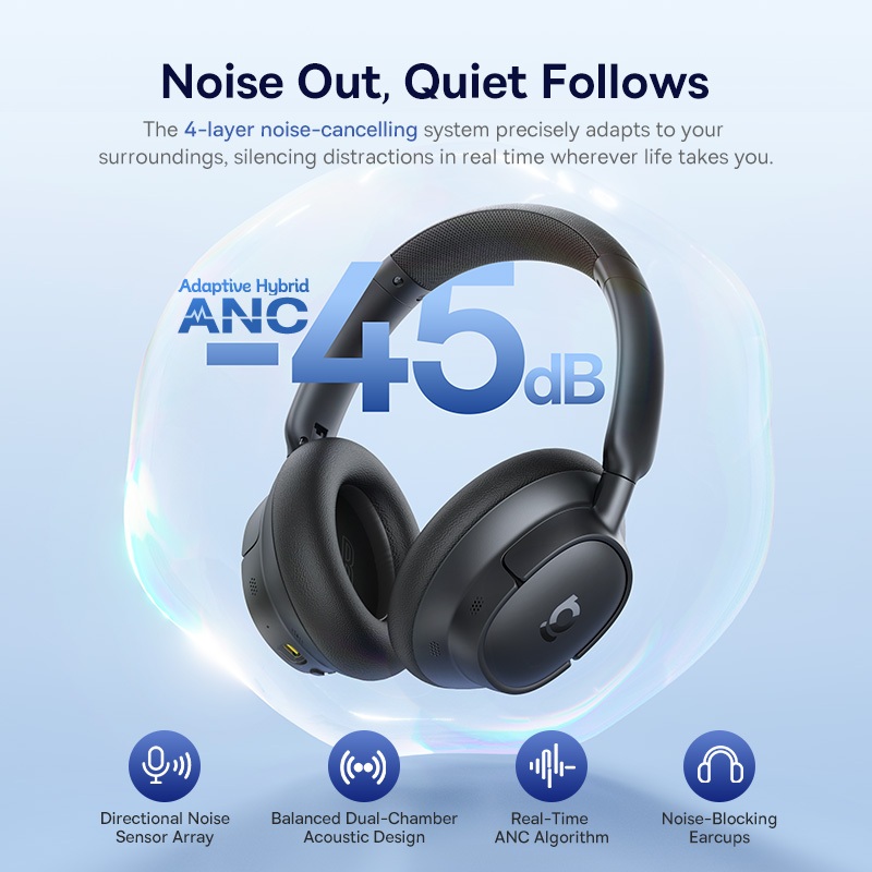 Tai Nghe Chụp Tai Baseus Bass BH1 NC Bluetooth 6.0 5 Micro AI Hi-Res Audio - Wireless SuperBass 2.0 | BigBuy360 - bigbuy360.vn