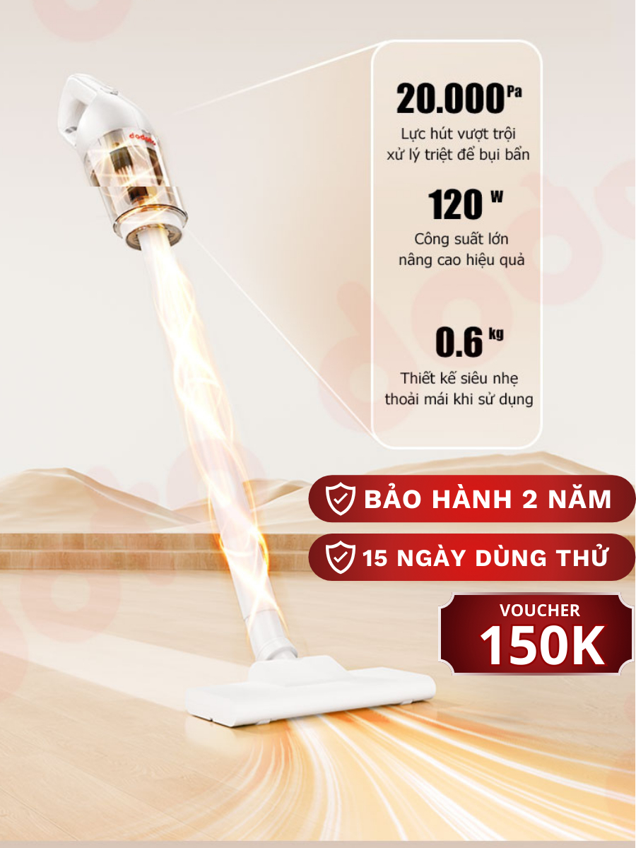 Máy hút bụi cầm tay dodoto LT113CG, Hút bụi cầm tay mini không dây