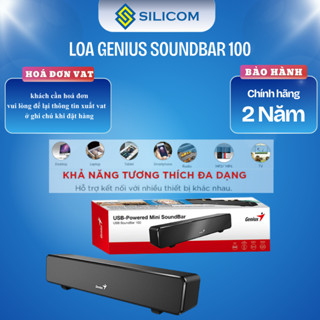 [LOA nghe nhạc] Loa vi tính SoundBar 100 Genius Âm Thanh Vòm Sống Động Phong Cách Rạp Phim - Hàng Chính Hãng GENIUS