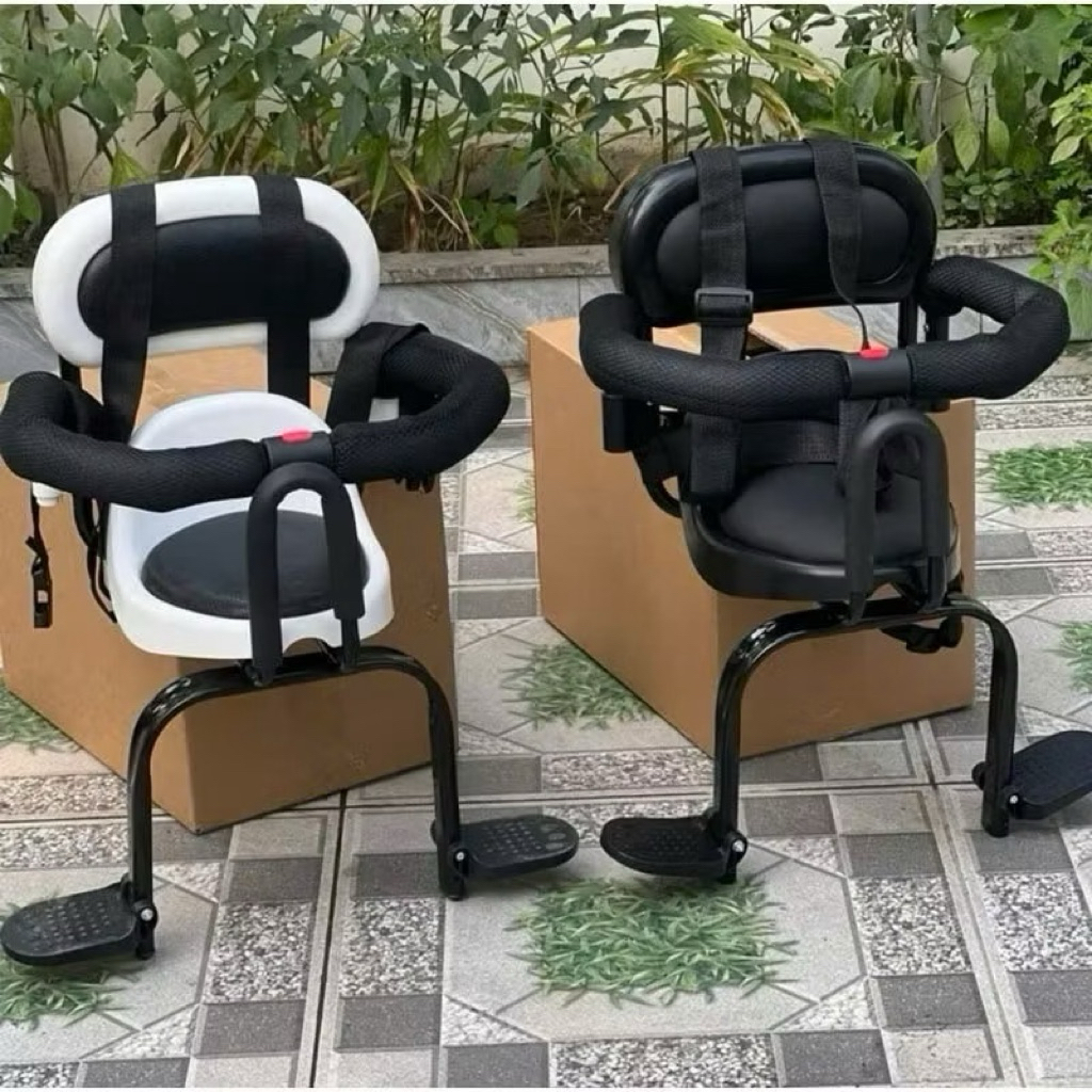 Ghế ngồi xe máy có vòng bảo vệ an toàn cho  bé - Ghế ngồi trước xe số, xe ga, xe đạp điện cho bé yêu