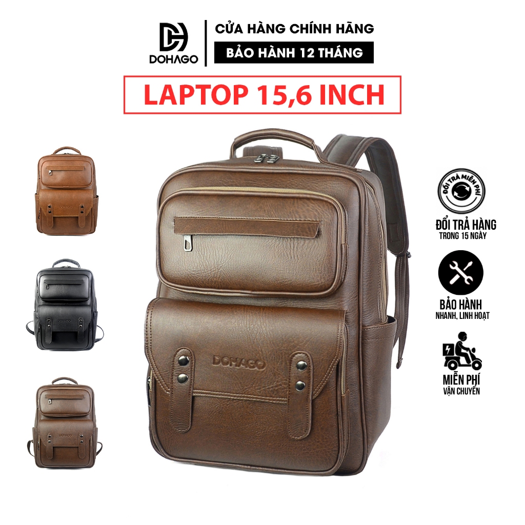 Balo Da DOHAGO Đa Năng Có Ngăn Đựng Laptop 15.6 Inch - BNA05