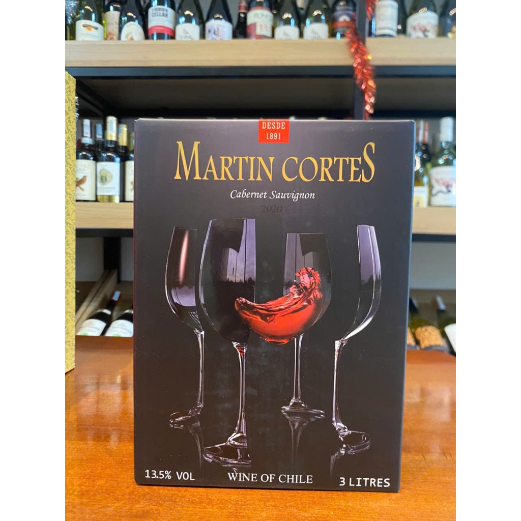 Rượu vang bịch Chile Martin Cortes Cabernet Sauvignon 3 lít