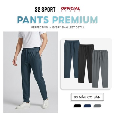 Quần dài nam ống suông cao cấp S2 SPORT quần nỉ mùa đông cạp chun mềm mại hạn chế nhăn QN08