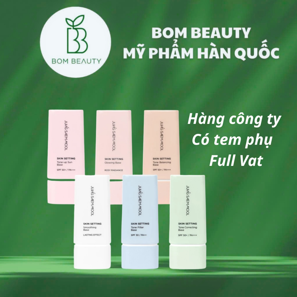 (Hàng công ty) Kem lót Jung Saem Mool skin setting base 40ml #jungsaemmool