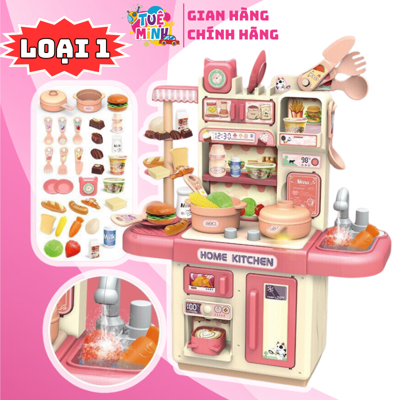 Đồ Chơi Bếp Đứng Nấu Ăn Nhà Bếp Có Đèn Thú Vị Cho Bé Trai Và Bé Gái 2 đến 8 tuổi