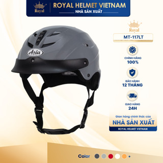 [NHÀ SẢN XUẤT] Mũ bảo hiểm lưỡi trai nửa đầu Asia Helmet MT-117LT - Trọng lượng nhẹ - Thoáng mát - Phù hợp cả nam và nữ