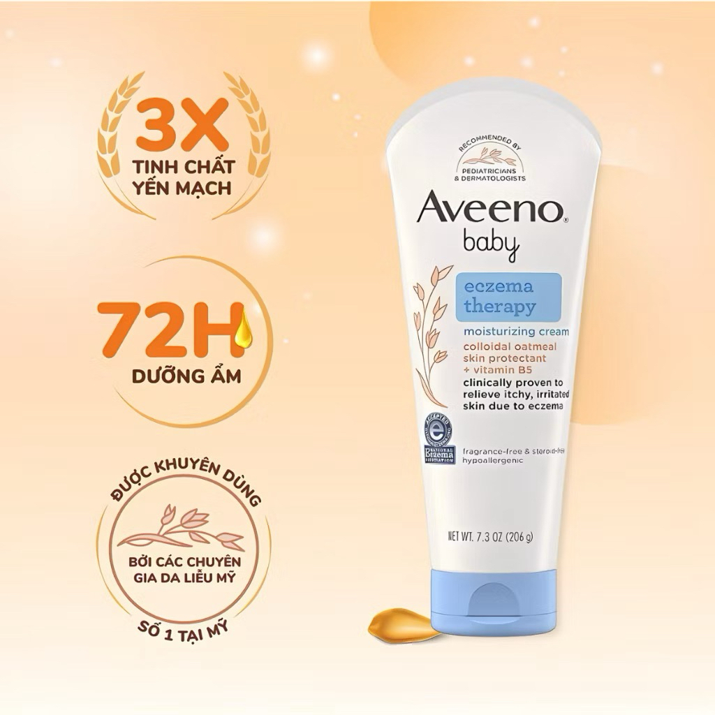Kem Chàm,Kem Dưỡng Ẩm Da Cho Bé Aveeno Baby Eczema Therapy