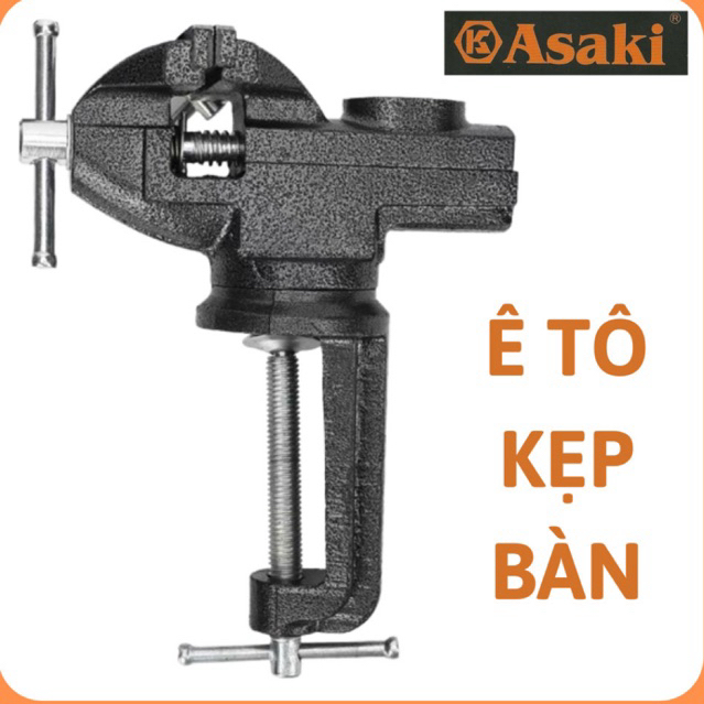 Ê tô kẹp bàn mâm xoay Asaki AK-6275,AK-6276,ê tô kẹp bàn đa năng, eto bàn nguội,ê tô kẹp mini,ê tô x