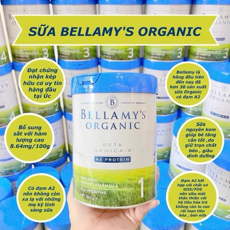 Bellamy’s Organic A2 Úc - Sữa Organic Cao Cấp Dễ Tiêu Hóa Giúp Bé Tăng Cân Khỏe Mạnh