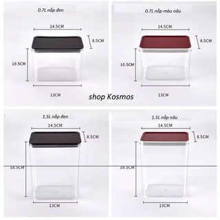 Hộp Nhựa Đựng Bột, Hạt, Cà Phê