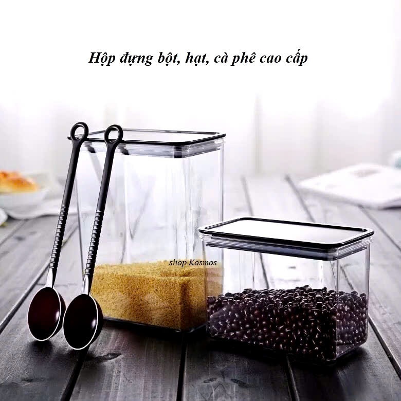 Hộp Nhựa Đựng Bột, Hạt, Cà Phê