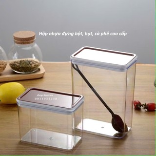 Hộp Nhựa Đựng Bột, Hạt, Cà Phê