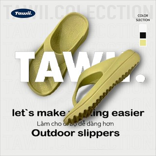  Tawii Dép tông nữ Dép Xỏ Ngón Siêu Nhẹ Tăng Chiều Cao 4cm Unisex Dép đi biển Chống Trượt 