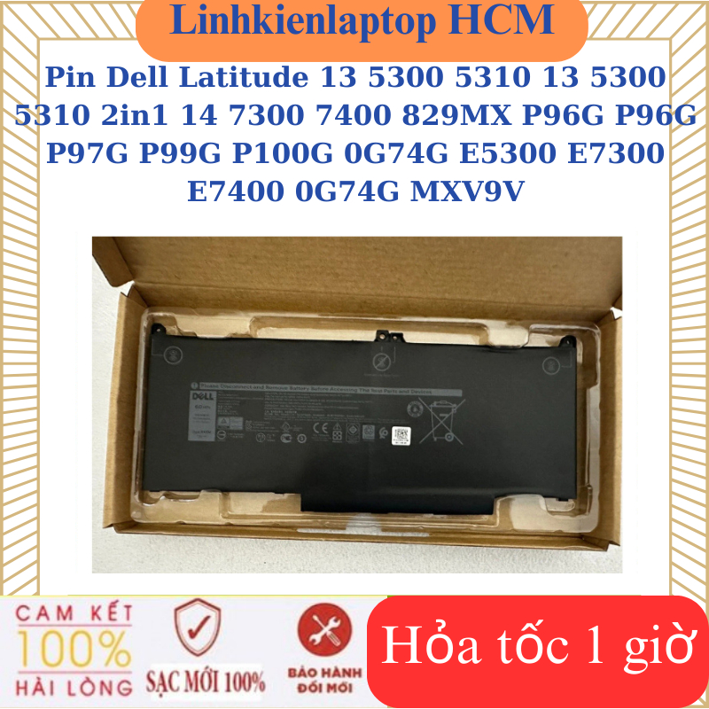 m Pin Dell Latitude 13 5300 5310 13 5300 5310 2in1 14 7300 7400 829MX P96G P97G P99G P100G 0G74G E53