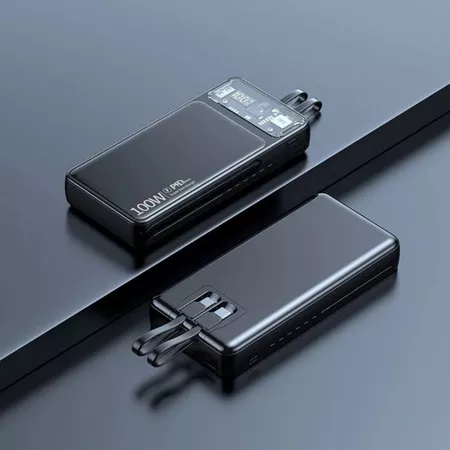 Sạc dự Phòng Led 30000mah - Sạc nhanh 120W - Tích Hợp 2 dây sạc LN và Type C Màn hình hiển thị % Pn | BigBuy360 - bigbuy360.vn