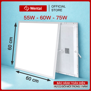  COMBO 2 ĐÈN LED ÂM TRẦN 600×600mm 50W 55W 60W 75W - Bộ Đèn Led Panel Tấm Vuông Khung Nhôm Dày Tản Nhiệt Tốt 