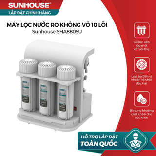 Máy lọc nước RO không vỏ Sunhouse 10 lõi SHA8805U
