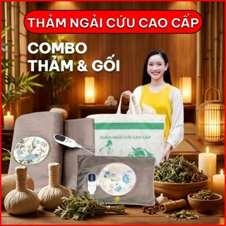 Thảm Ngải Cứu Điện Thảo Dược Đông Y | Gối Sưởi Ấm Ngải Cứu Điện Thư Giãn | Giảm Đau Mỏi | Giúp Cải Thiện Giấc Ngủ