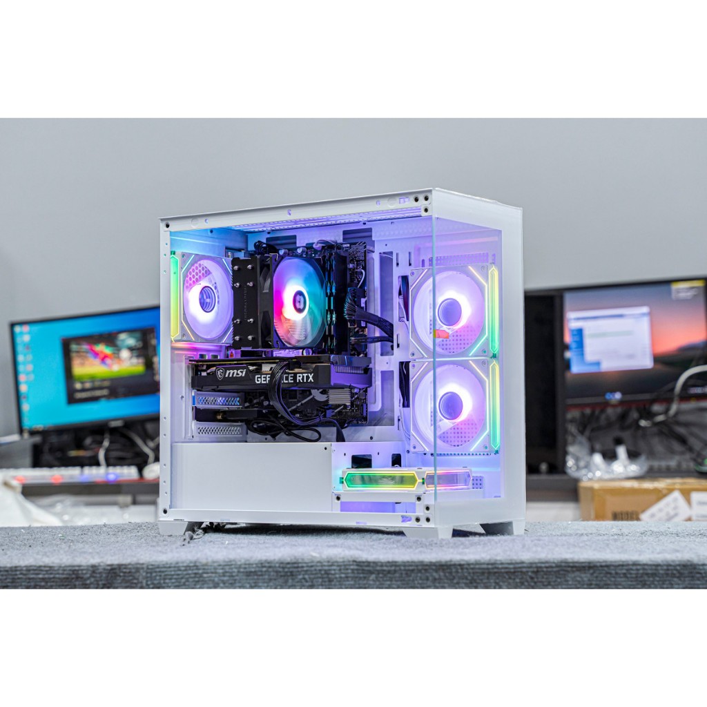 PC Gaming i7 12700f Ram 32G RTX 5060ti Case Gaming, Cây Gaming chơi game