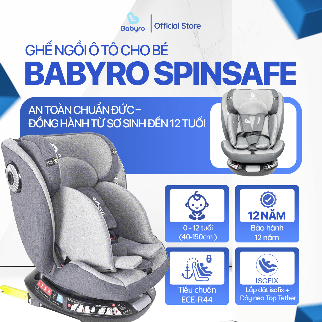 Gợi ý các mẫu ghế xe ô tô cho bé gái an toàn và tiện lợi