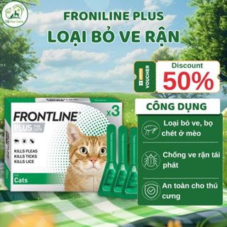  Nhỏ Gáy Cho Mèo Fronil Plus | Hỗ Trợ Loại Bỏ Ve Rận Bọ Chét Ở Mèo | Dạng Ống Tiện Lợi An Toàn 