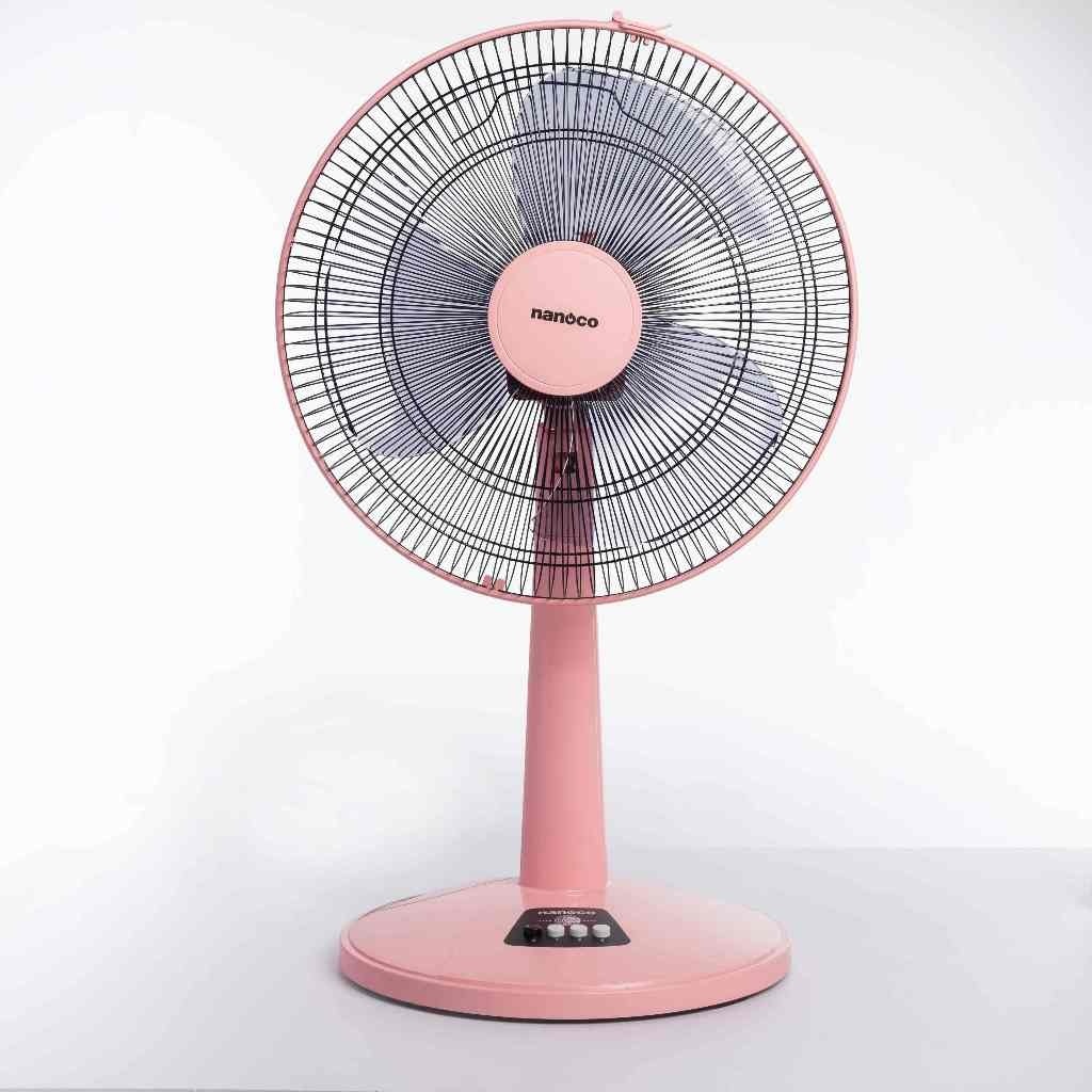 Quạt lửng cơ Nanoco bạc đạn công suất 47W model NLF1625 3 cấp độ gió (màu xanh/hồng/ghi - BẠC ĐẠN)