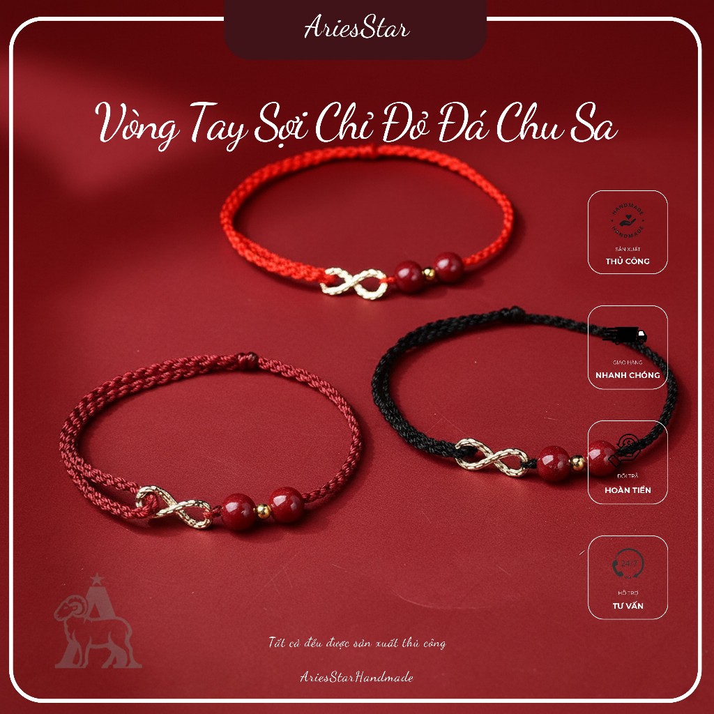 Vòng Tay Sợi Chỉ Đỏ May Mắn Bình An AriesStar – Có thể Điều Chỉnh, Phòng cách thời trang Nam Nữ 🔴 | BigBuy360 - bigbuy360.vn
