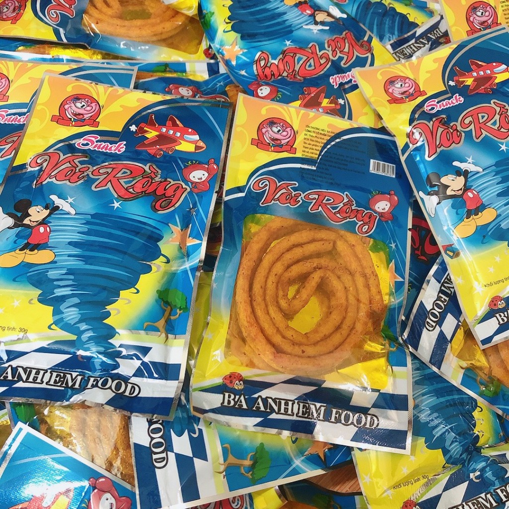 Sỉ bịch nack vòi rồng ba anh em food, 30 gói