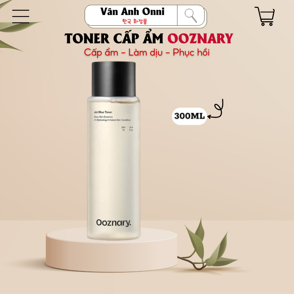 [Ooznary] Toner Jet Blue cấp ẩm, hạ nhiệt ngay tức thì cho da 300ml