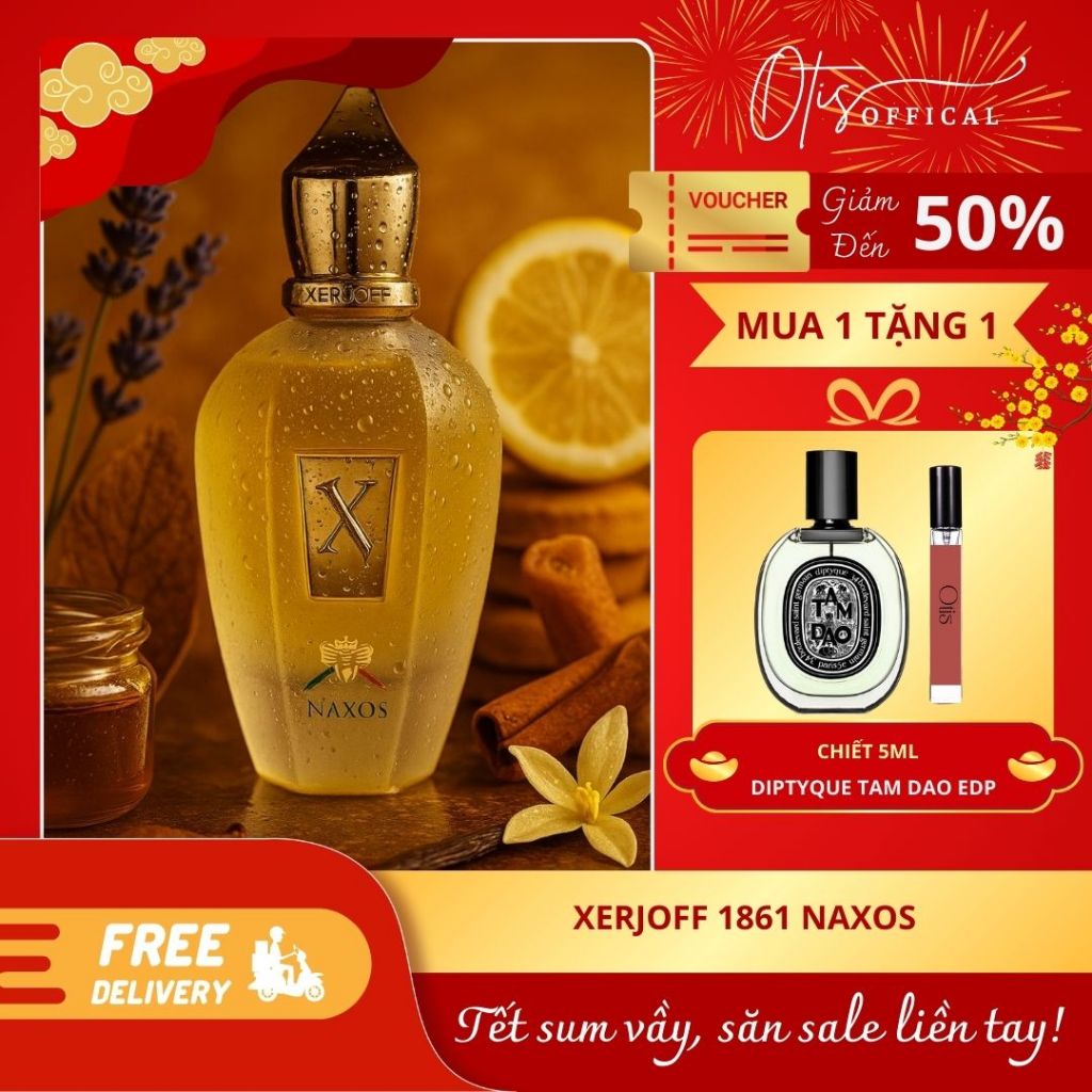 Nước Hoa Chiết 10ml Unisex Xerjoff 1861 Naxos Hương Thơm Đẳng cấp, Cuốn hút, Sang trọng