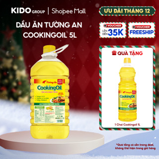   26.12 QUÀ THÊM ĐƠN TỪ 300K   MUA 5L TẶNG 1L  Dầu Ăn Tường An CookingOil 5L 