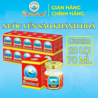  Combo 20 lọ 70ml Nước Yến sào Sanvinest Khánh Hòa 
