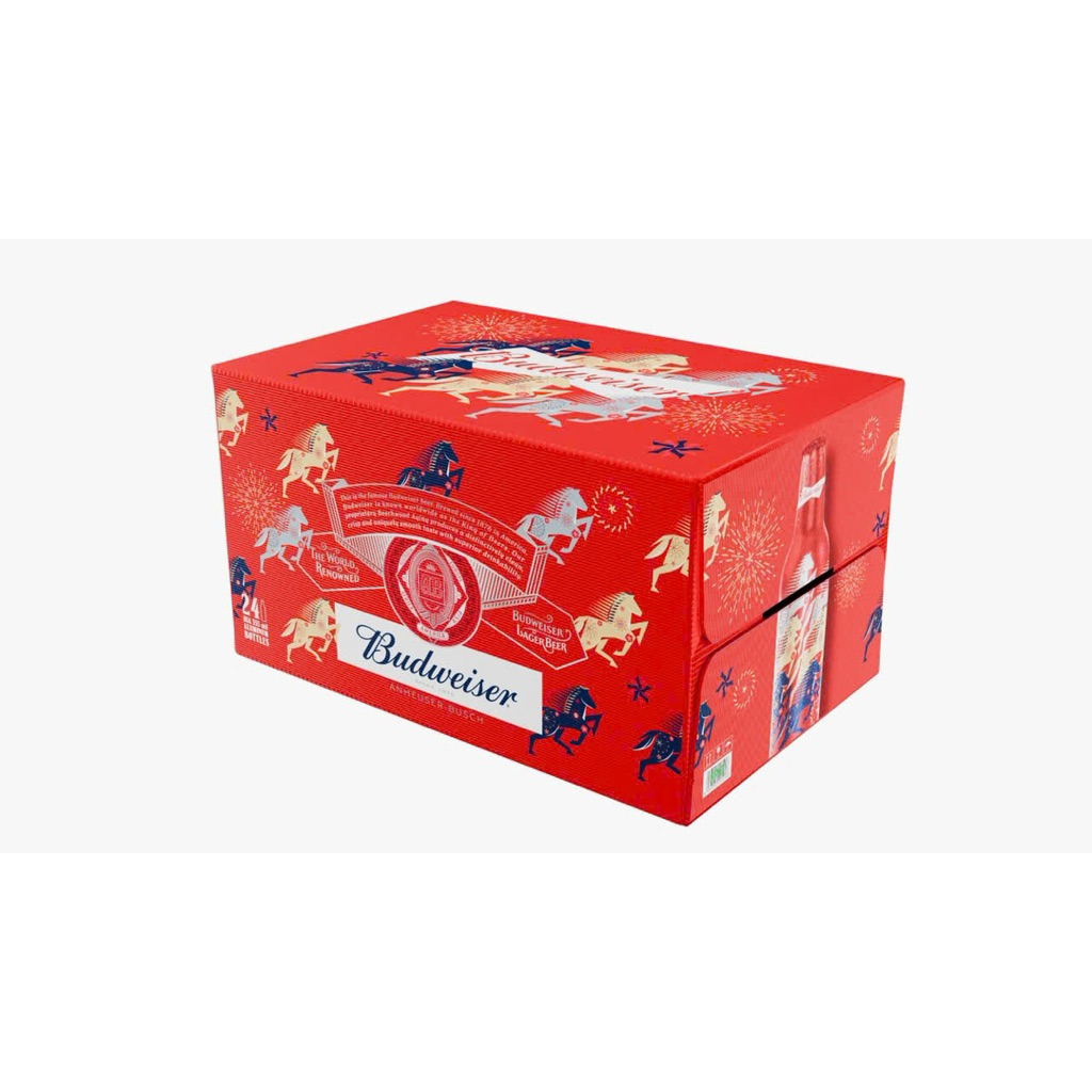 Bia Budweiser Tết 2026 | Thùng 15 Lon 250ml | Hàng Chính Hãng
