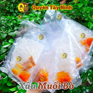  Xâu  10 bịch  Bánh Tráng Muối Bò Sate Dầu Tỏi Phi | Bánh Tráng Dẻo Phơi Sương Tây Ninh + Muối Bò| Quyên Tây Ninh 