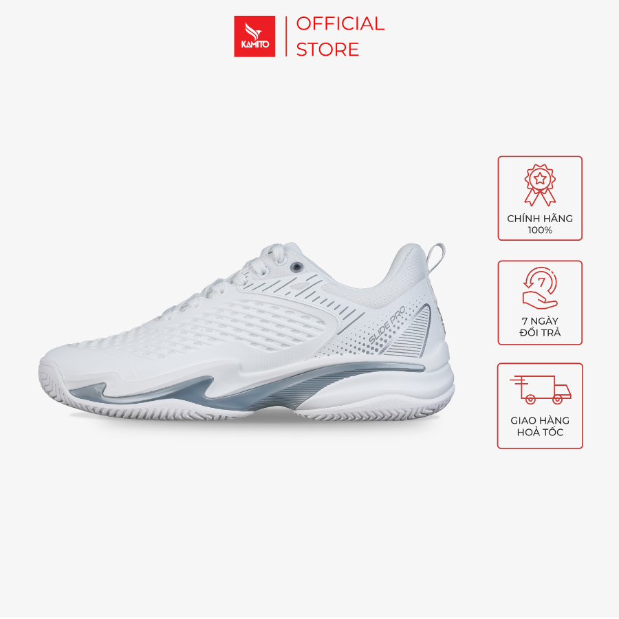 Giày Pickleball Kamito Slide Pro, Giày thể thao pickleball lót đệm êm, thoáng khí, bám sân