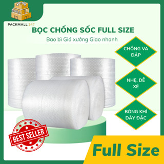 Cuộn Xốp Chống Sốc Bọc Hàng 10m-100m, Xốp Khí Đóng Hàng Bảo Vệ Hàng Hóa Giá Rẻ - Packmall247