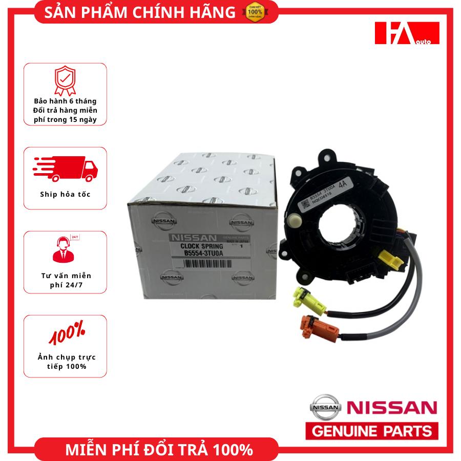 { Hàng Chính Hãng } Cáp còi Nissan Navara 2015-2019