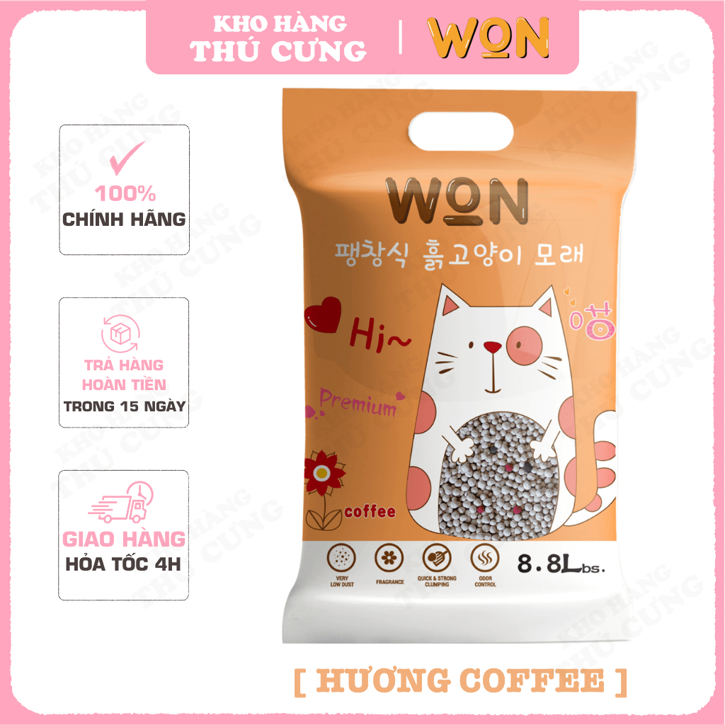 [Combo 6 Gói] Cát Vệ Sinh Cho Mèo WON 8.8L