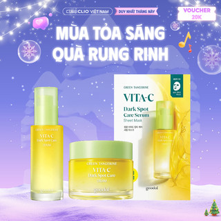  Săn Deal  Combo Goodal Dưỡng Da Đều Màu Green Tangerine Vita C  Serum 40ml + Kem Dưỡng + Mặt Nạ Giấy   Chống Nắng  