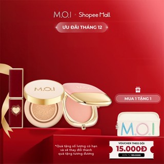  Combo Tinh Gọn Đẹp Chuẩn MOI Phấn nước Premium Baby Skin Son Thỏi Lì Queen Of Rose và Phấn Má Hồng 