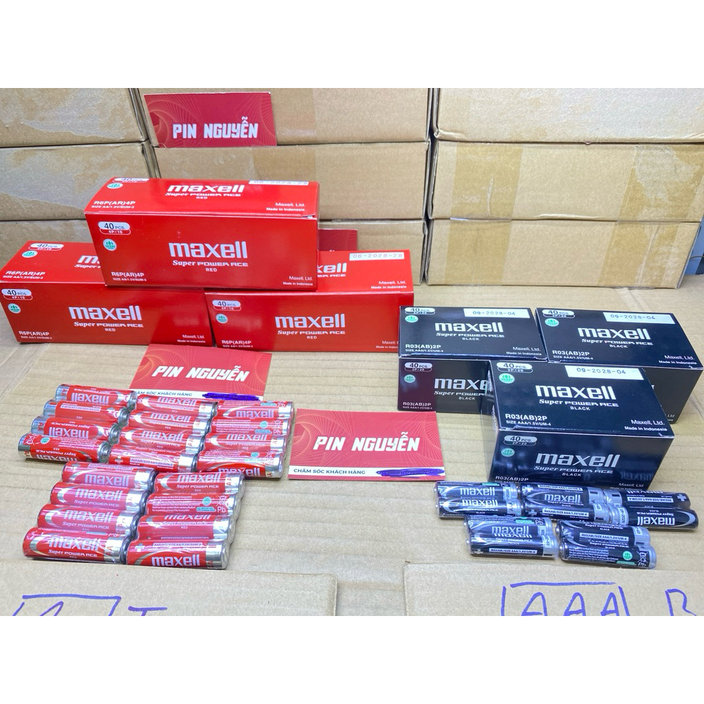 Hộp 40 Viên Maxell AA / AAA Nhập Khẩu Chính Hãng