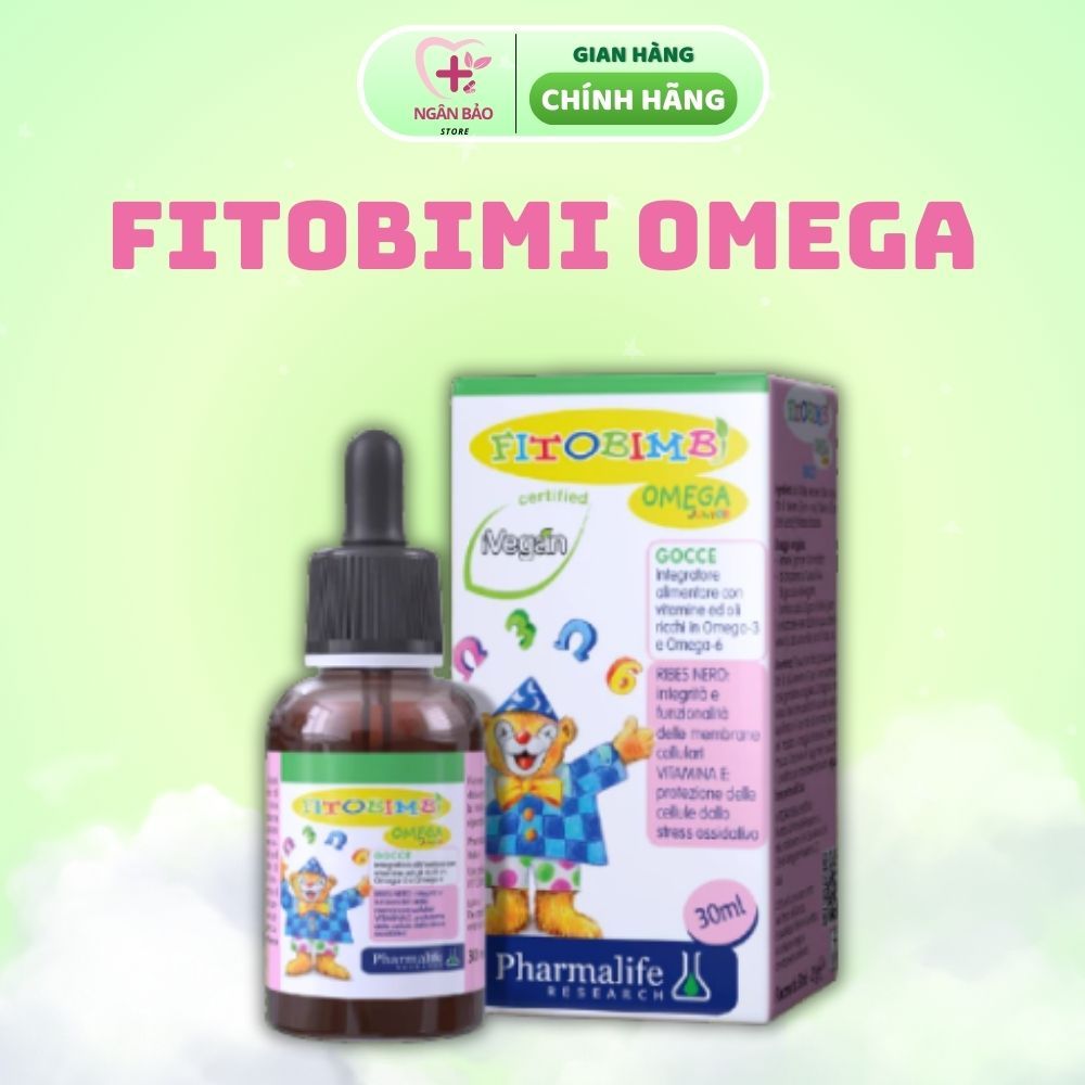 FITOBIMBI Omega Junior - Omega Thực Vật,Hỗ Trợ Phát Triển Não Bộ,Tốt Cho Mắt ( Lọ 30ml)