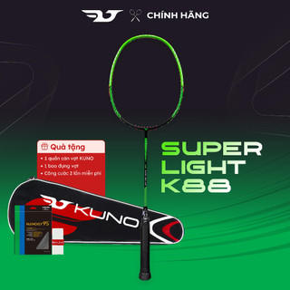  Vợt Cầu Lông KUNO Super Light K88SP Full Carbon 6U Trợ Lực Tốt,Phù Hợp Với Người Mới Chơi Tặng Kèm Quấn Cán,Túi Đựng Vợt 