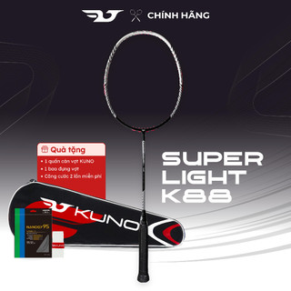  Vợt Cầu Lông KUNO Super Light K88SP Full Carbon Siêu Nhẹ Phù Hợp Cho Người Mới Chơi Căng Sẵn 10.5kg Tặng Kèm Quấn Cán 