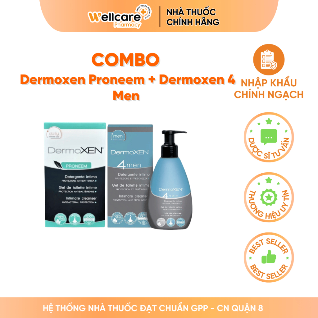 Combo DermoXen 4Men, Dermoxen Proneem Chăm Sóc Sức Khỏe Sinh Sản