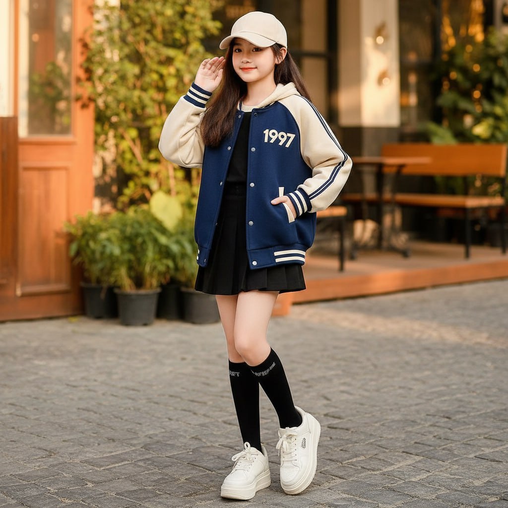 Áo khoác cho bé gái size đại BEESHOP thời trang trẻ em D25005