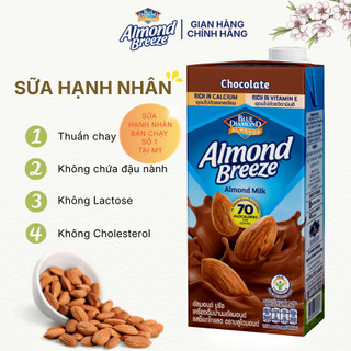 Sữa Hạt Hạnh Nhân Almond Breeze Vị Chocolate Blue Diamond – Hộp 946ml