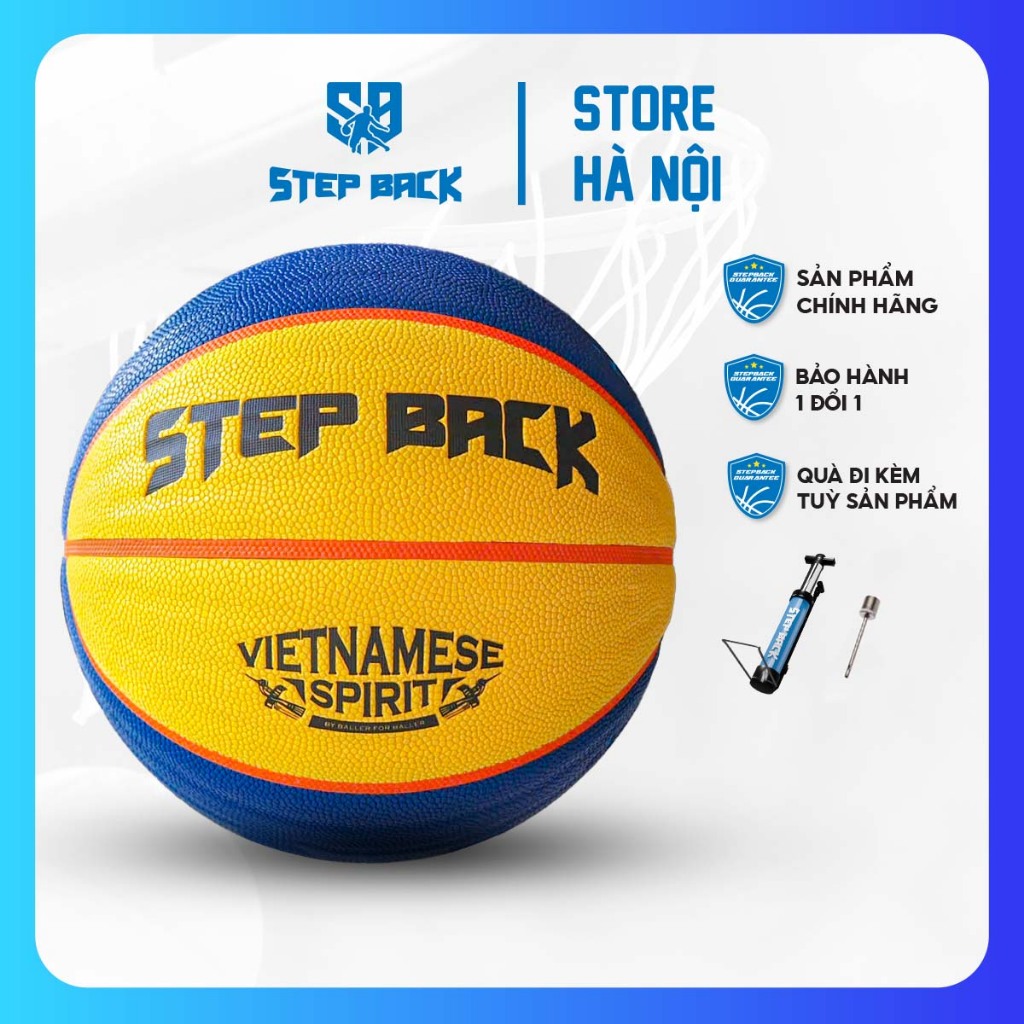 <New> Bóng rổ 3x3 VIETNAMESE SPIRIT, bóng rổ 3x3 tiêu chuẩn thi đấu STEPBACK