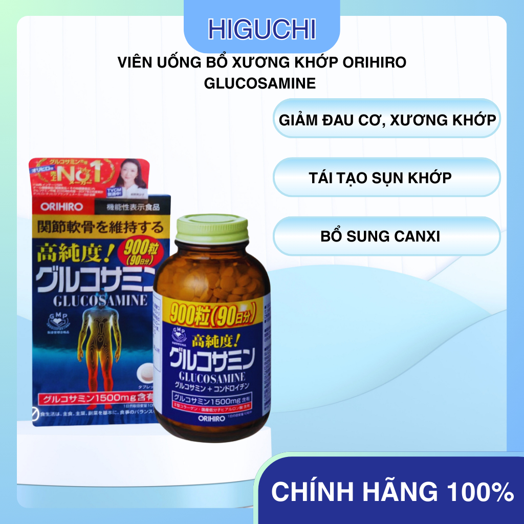 Viên uống bổ xương khớp Orihiro Glucosamine 900 viên