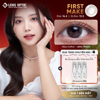  Kính áp tròng 1 ngày SEED Eye Coffret 1 Day UV màu First Make – Lens nâu nhạt tự nhiên - LENS OPTIC 
